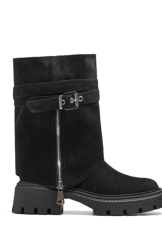 Zwarte laarsjes met afneembare...