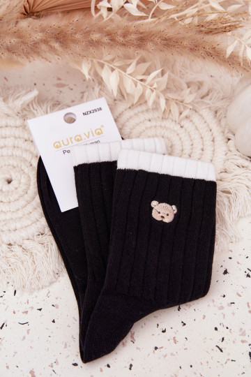 Chaussettes Féminin BaÀełnianePetitm Nounoursm couleur noire 2
