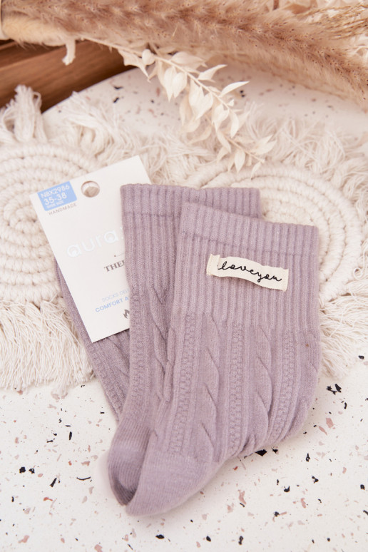 Zuarm Socken Feminin Mit INilna graue Farbe