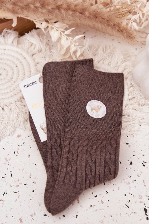 Długie INełniane Socken Feminin graue Farbe