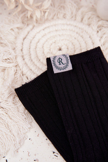 BaumZuollsocken mit Streifen Feminin schZuarze Farbe