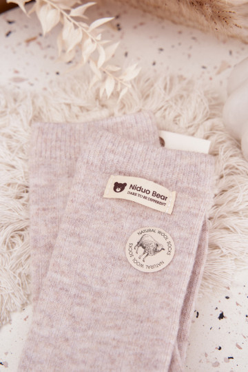 chaud DANSełniane Chaussettes FémininActivészyÀką beige