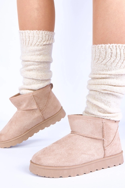 Bottes de neige sable avec fourrure...