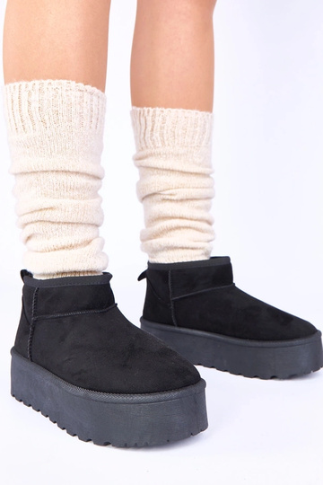 Bottes de neige à plateforme en fourrure Mouna