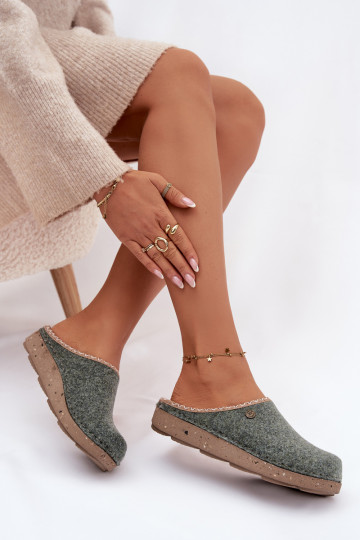 chaussures fait maison Chaussons Féminin Inblu ED000031 couleur verte