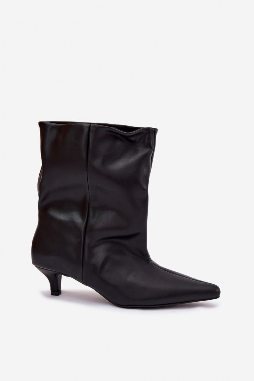 Un modèle convaincant Bottes pour femmes Sur un talon basLuźną CholeÀką couleur noire Jessalia