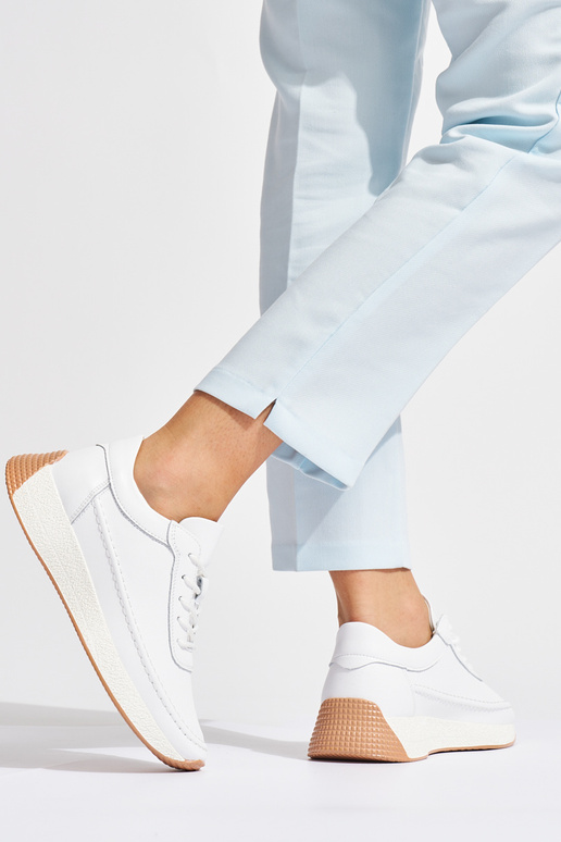 Dames leer Initte kleur sportschoenen