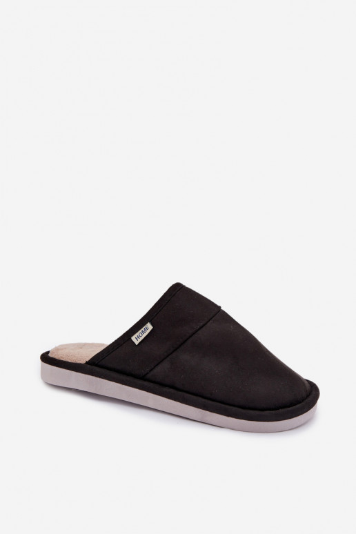 Hausschuhe Männlich schZuarze Farbe Selomir