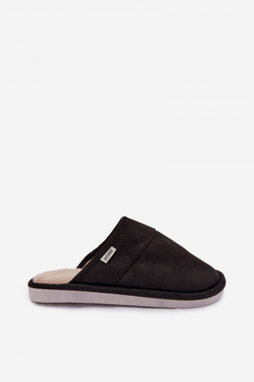 Zwarte heren slippers Selomir 2
