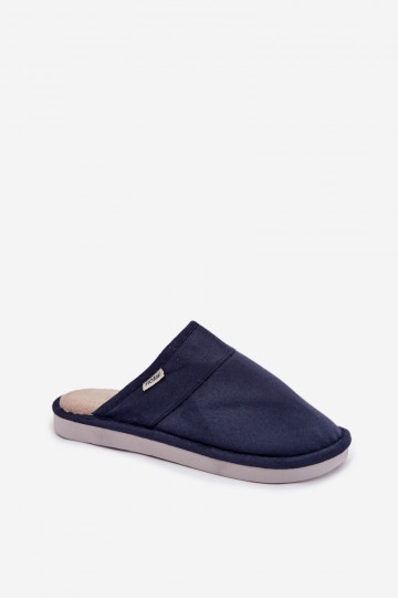 Donkerblauwe heren slippers Selomir