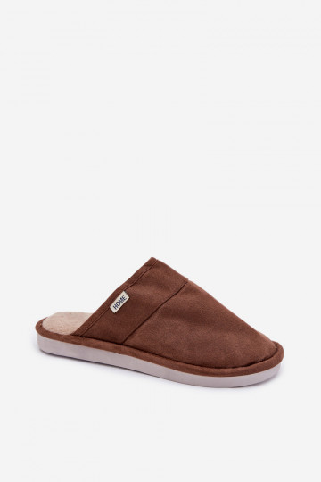 Bruine heren slippers Selomir