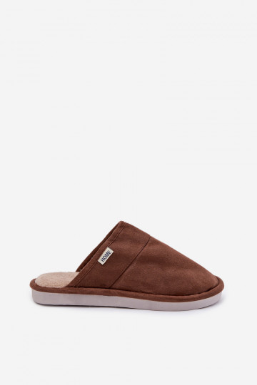 Bruine heren slippers Selomir 2