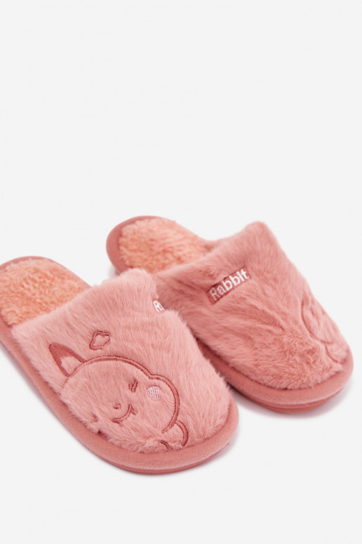 Slippers Kinderen met bont roze Norene