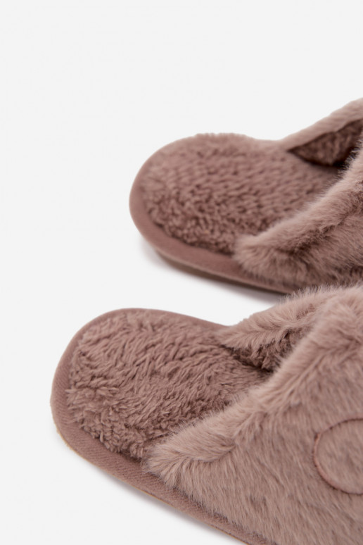 Slippers Kinderen met bont beige Norene