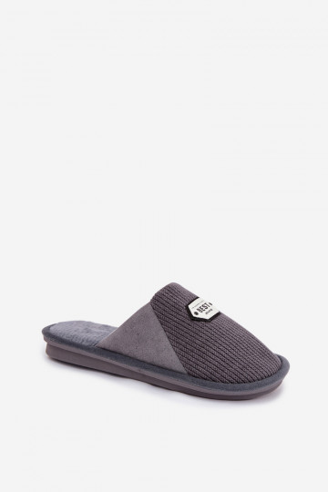 Mules grises pour hommes avec languette Presine