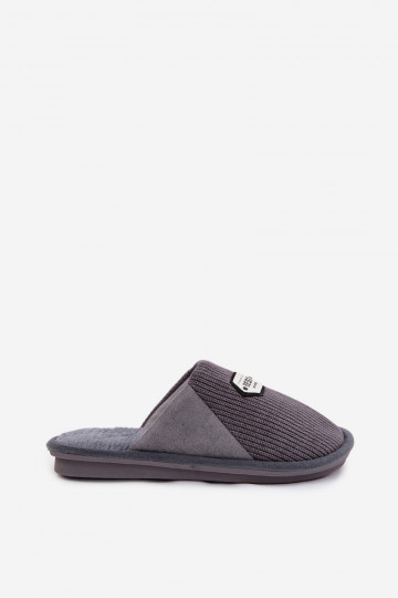 Mules grises pour hommes avec languette Presine 2