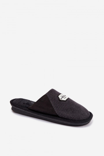 Schwarze Herrenschuhe mit Zunge Presine