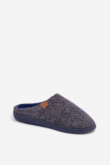 Donkerblauwe heren slippers Serevan