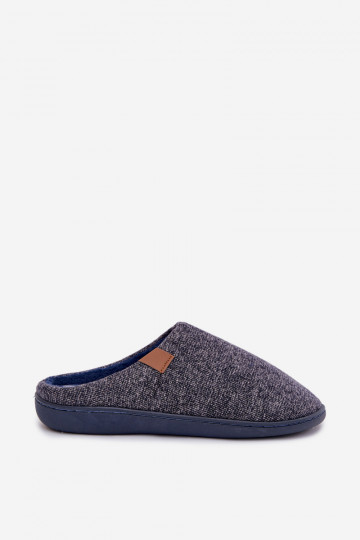Donkerblauwe heren slippers Serevan 2