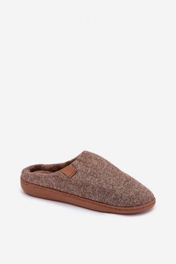 Bruine heren slippers Serevan