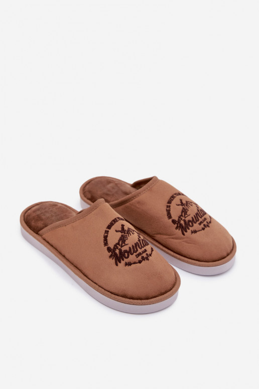 Mâle Chaussons marron Tiranne