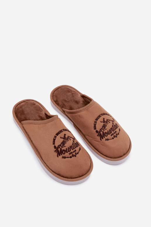 Het heeftnnen Slippers bruine kleur Tiranne