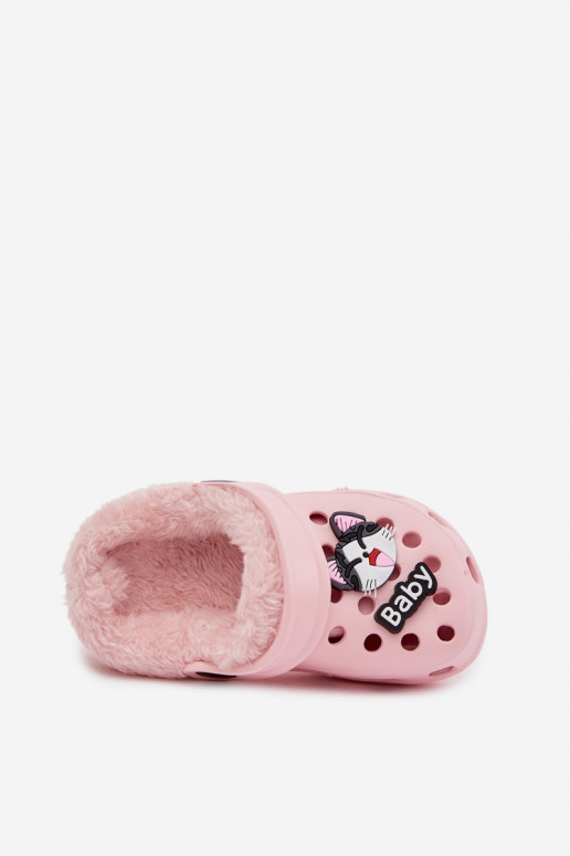 LichtgeInicht pantoffels Slippers Kinderen opInarmen met bont erinPrzypinkami roze Cerelle