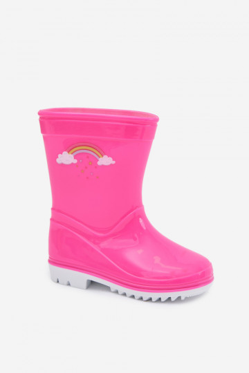 Bottes en caoutchouc Puéril couleur rose Esalina