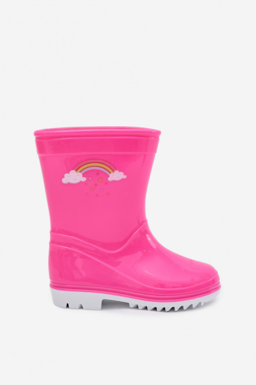 Gummistiefel Kindisch pinke Farbe Esalina