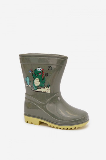 Bottes en caoutchouc couleur chaki pour enfants « Esalina »