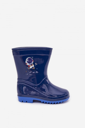 Kinderen donkerblauwe rubberen laarzen „Esalina" 2