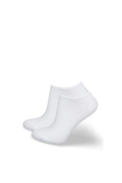 Chaussettes mi-hautes blanches pour femmes « STOP BACTÉRIE »