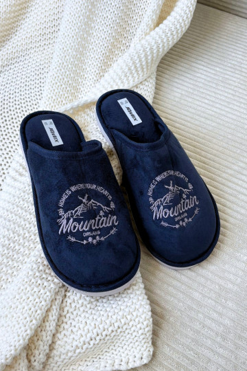 Heren slippers donkerblauw Tiranne