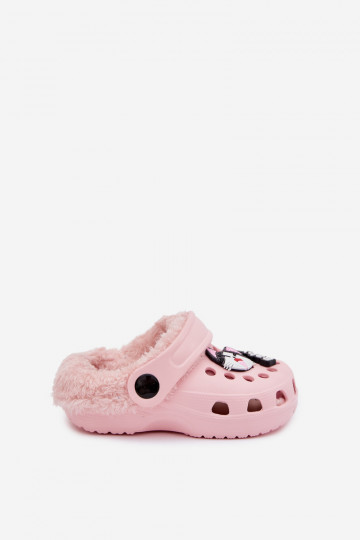 Pantoufles chaudes pour enfants avec fourrure à l'intérieur, couleur rose « Cerelle » 2