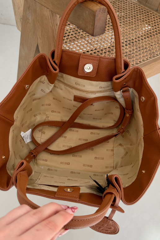 Sac à main femme Acheteur en cuir écologique Big Star SS574004 marron