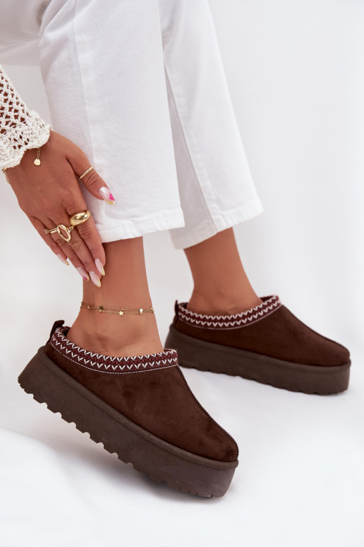 Faible Bottes de neige FémininHaftem avec une plateforme CzekoladoÀe Activérirya