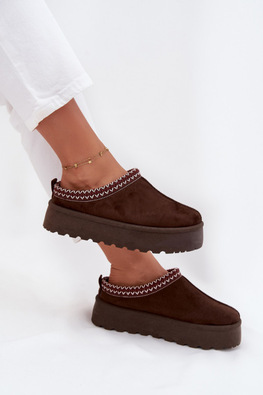 Faible Bottes de neige FémininHaftem avec une plateforme CzekoladoÀe Activérirya