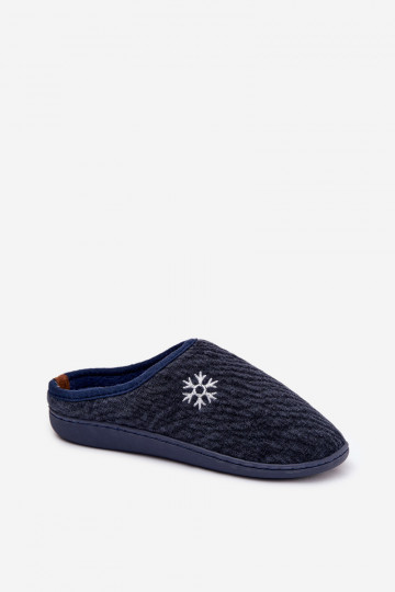 Herrenhausschuhe in dunkelblau Darline