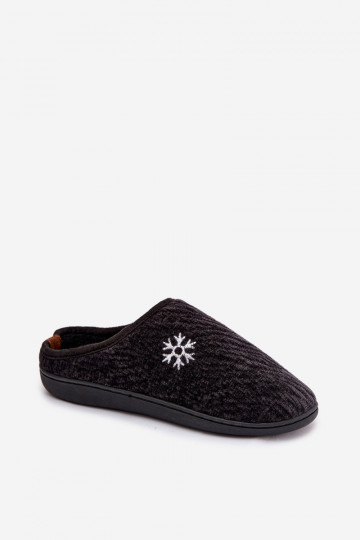 Mannen zwarte slippers Darline