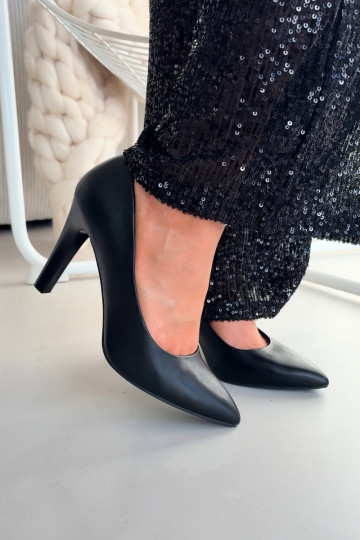 chaussures à talons hauts Eko Peau Sergio Leone 1446 couleur noire