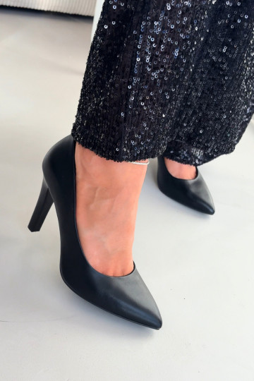 chaussures à talons hauts Eko Peau Sergio Leone 1446 couleur noire 2