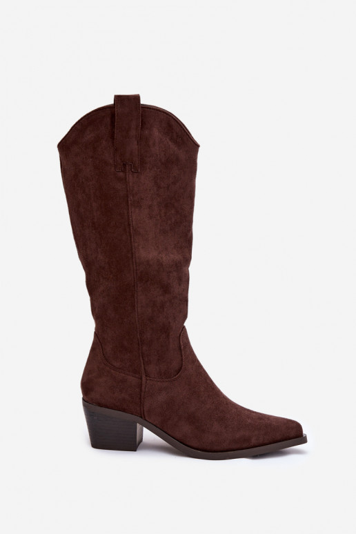 laarzen coInboystijl Dames CzekoladoIne Jazelle