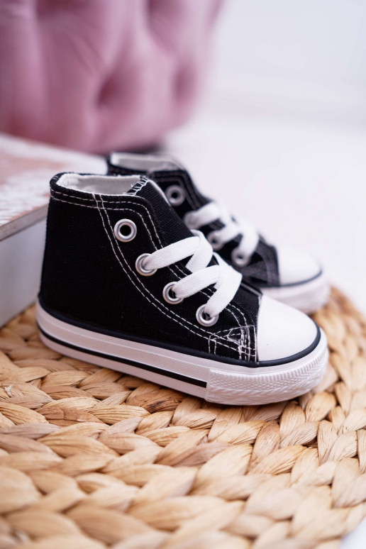 Kinderschuhe mit Sohle schZuarze Farbe Filemon