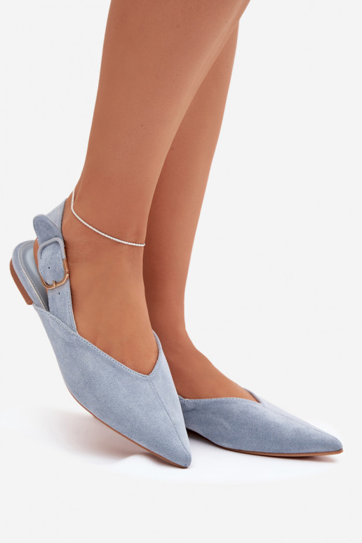 Ballerinas Dames met gespen blauIn Tanelia
