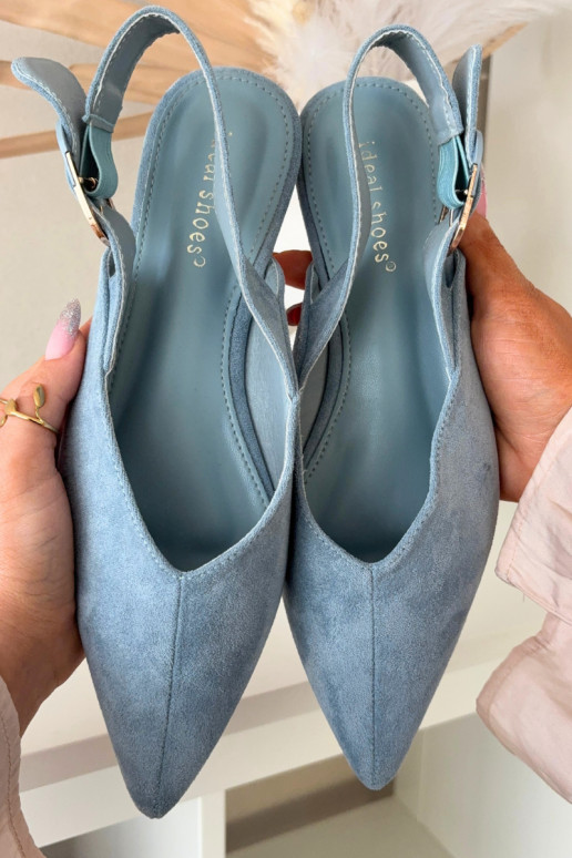 Ballerines Féminin avec boucles couleur bleue Tanelia