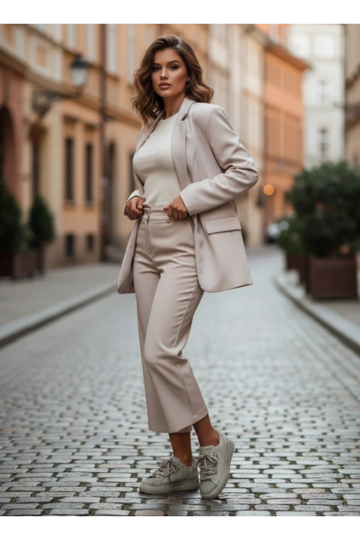 Versierd Sneakers model schoenen Dames groene kleur Calissea