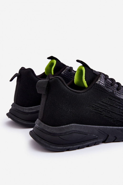 Mâle Modèle classique baskets couleur noire Santiago