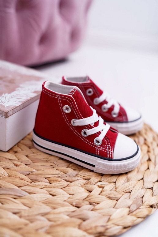 Chaussures pour enfants avec semelle couleur rouge Filemon