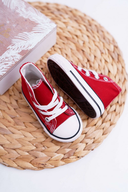 Kinderschoenen met zool rood Filemon