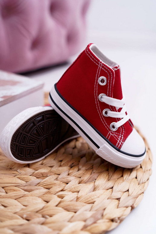 Chaussures pour enfants avec semelle couleur rouge Filemon